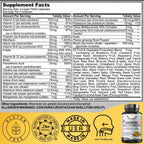 Multivitamínico Bariátrico con Hierro para Mujeres y Hombres - Mezcla de 42 Superfoods para Energía y Apoyo Inmunológico - Recuperación Postoperatoria, Cápsulas Líquidas Fáciles de Tragar, Halal, Hecho en EE.UU. (120 Cápsulas Líquidas)