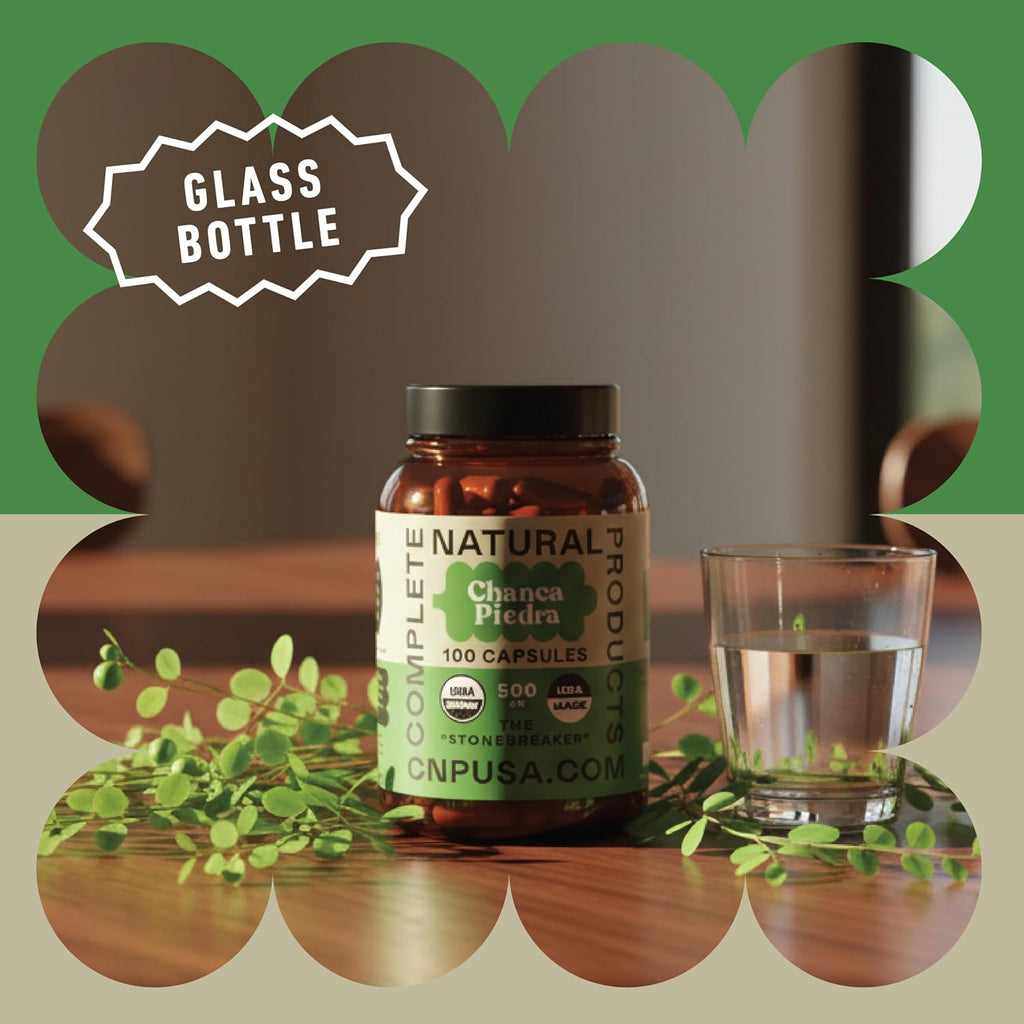 Chanca Piedra Orgánica Cápsulas 500mg - Extracto de Phyllanthus Niruri, 100 Cápsulas Veganas