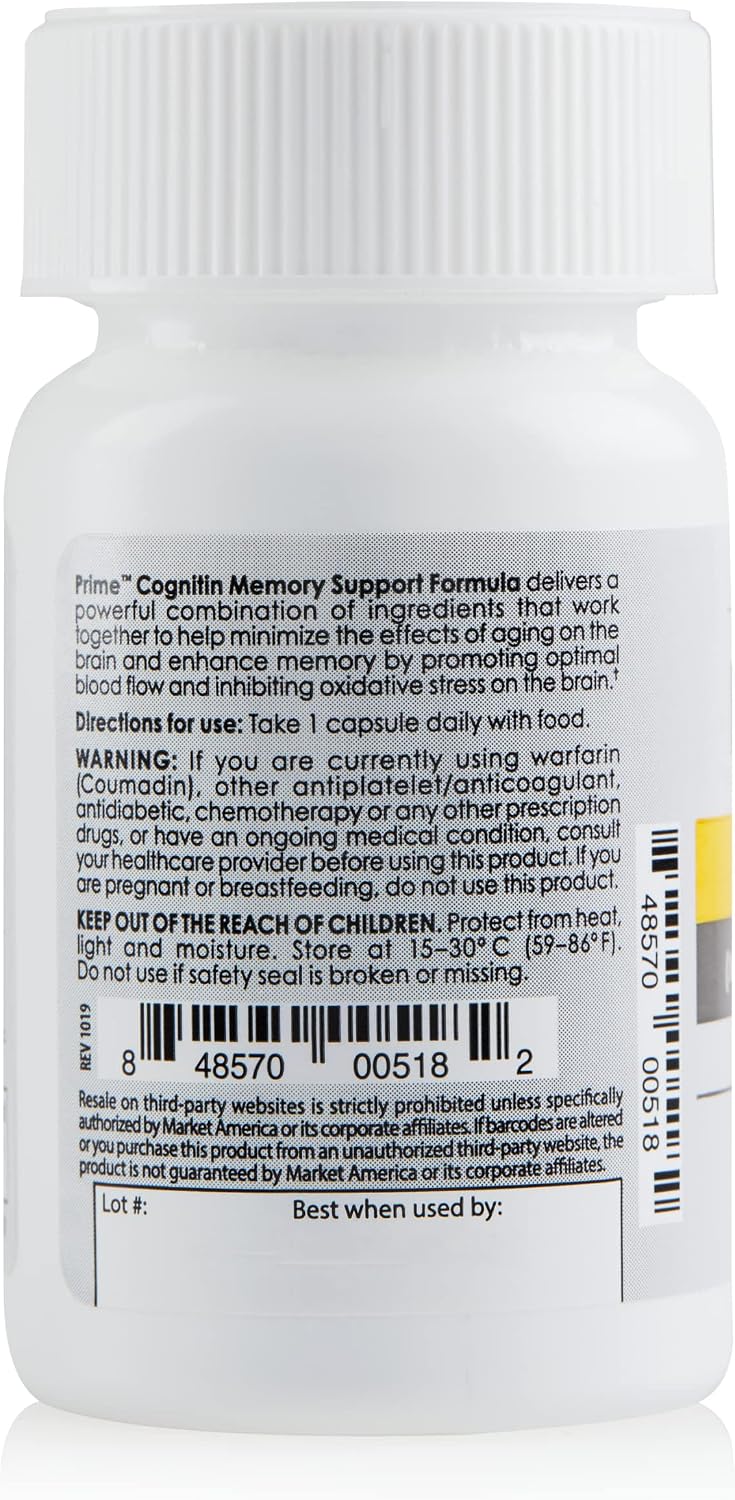 PRIME Cognitin Memory Support Formula – 30 dosis