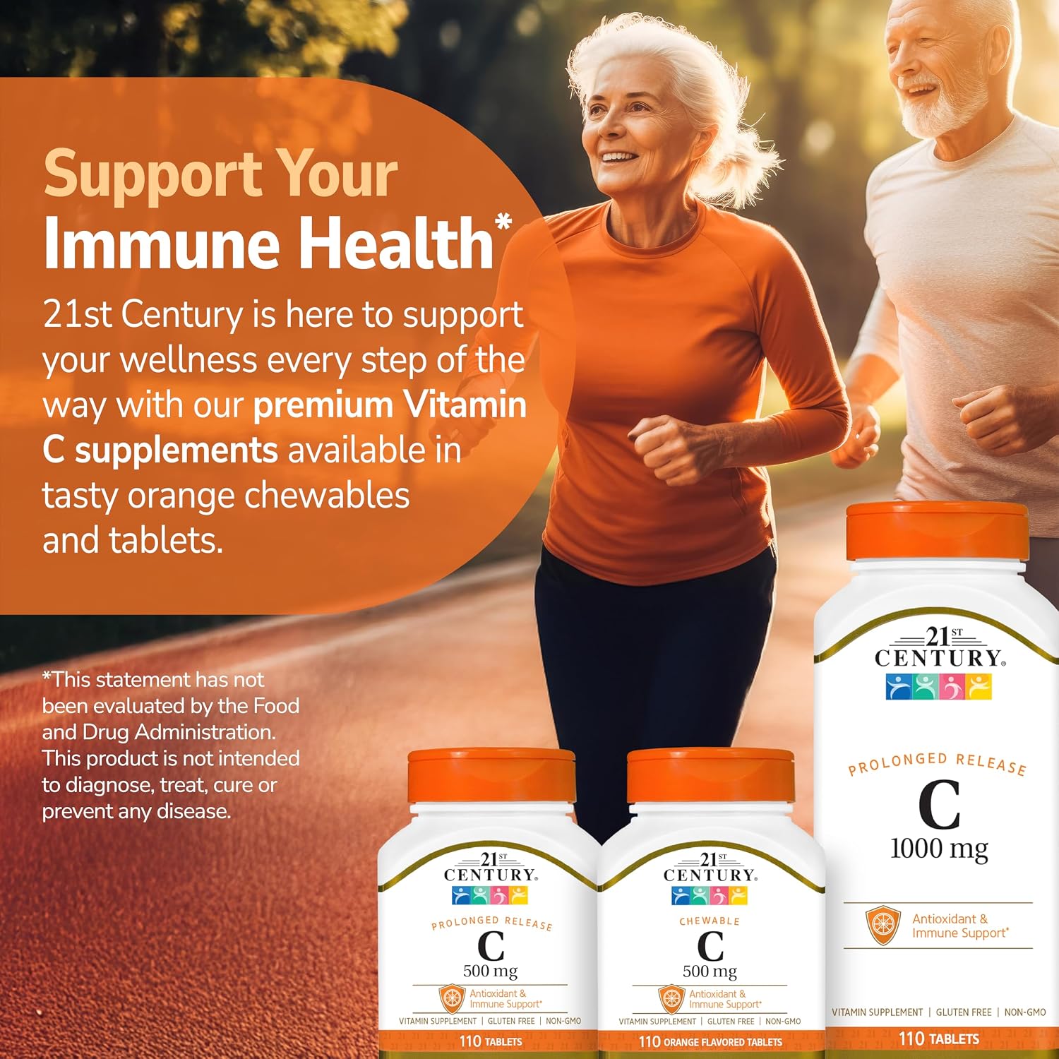 Vitamina C 500 mg Masticable Sabor Naranja - 110 Comprimidos