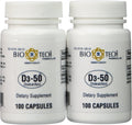 Bio-Tech - D3-50 50.000 IU, 100 Cápsulas (Pack de 2)