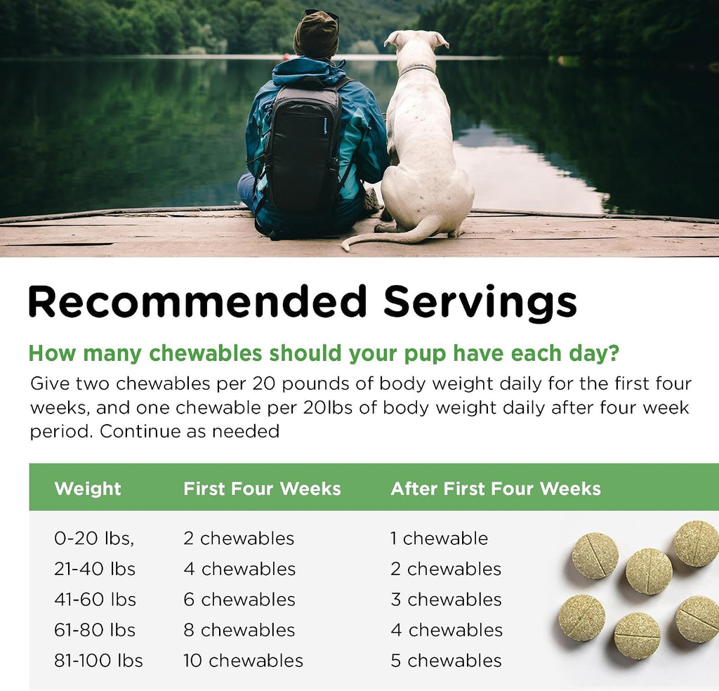 Nutri-Vet Grass Guard Masticables para Perros - Neutralizador de Orina y Apoyo Digestivo, 150 Comprimidos