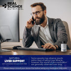 Real Science Nutrition Liver Miracle – Complemento Alimenticio para el Hígado con Óxido Nítrico