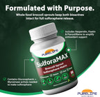SulforaMAX (30 Cápsulas) - Sulforafano de Brócoli - Apoyo Inmunitario y Celular - Vegano, No OGM