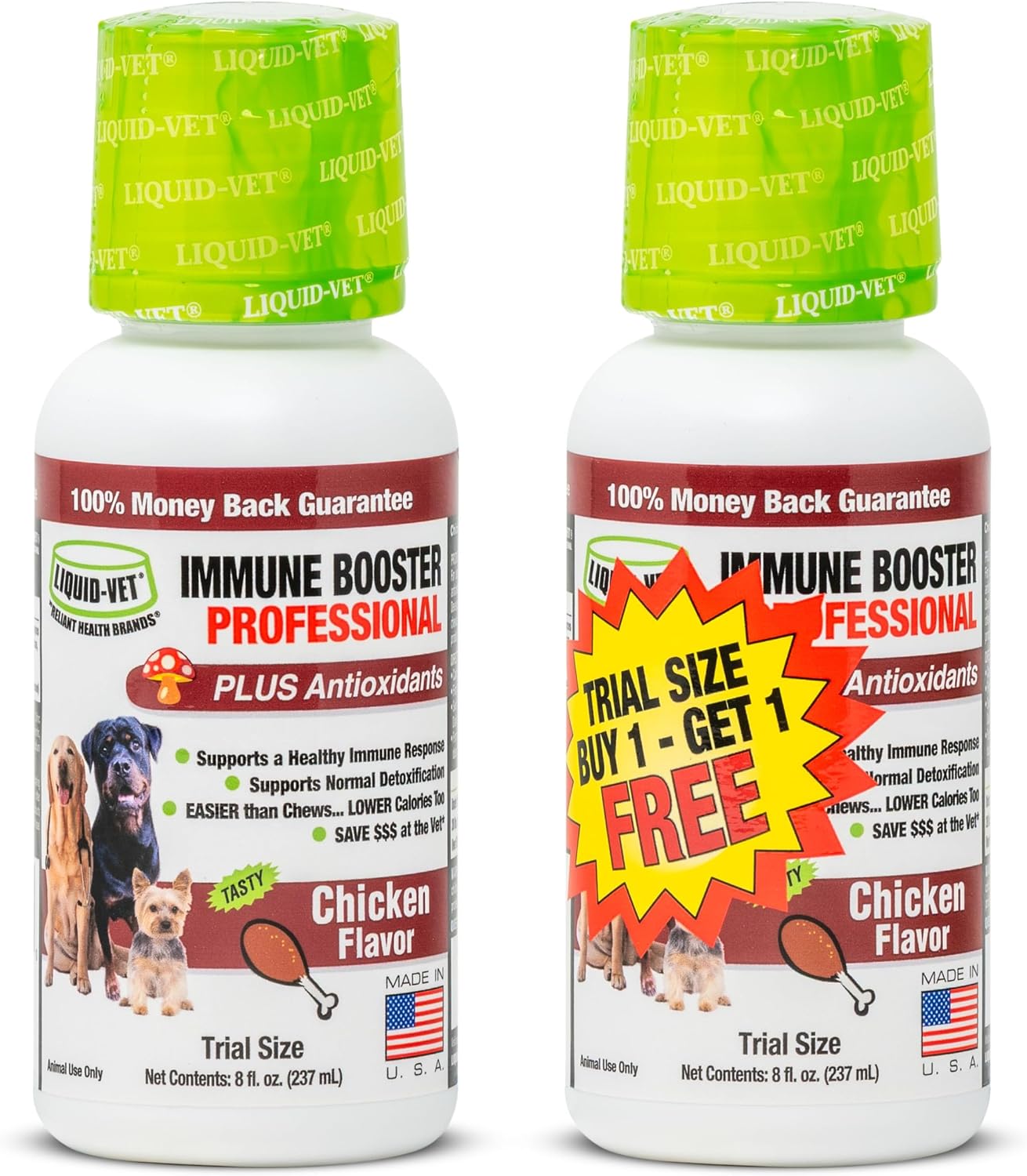 Apoyo Inmunológico para Perros – Protección Antioxidante y Salud Intestinal – Inulina, Beta-Glucano y Omega-3 / Aceite de Pescado y Más! - Hecho para Perros Exigentes
