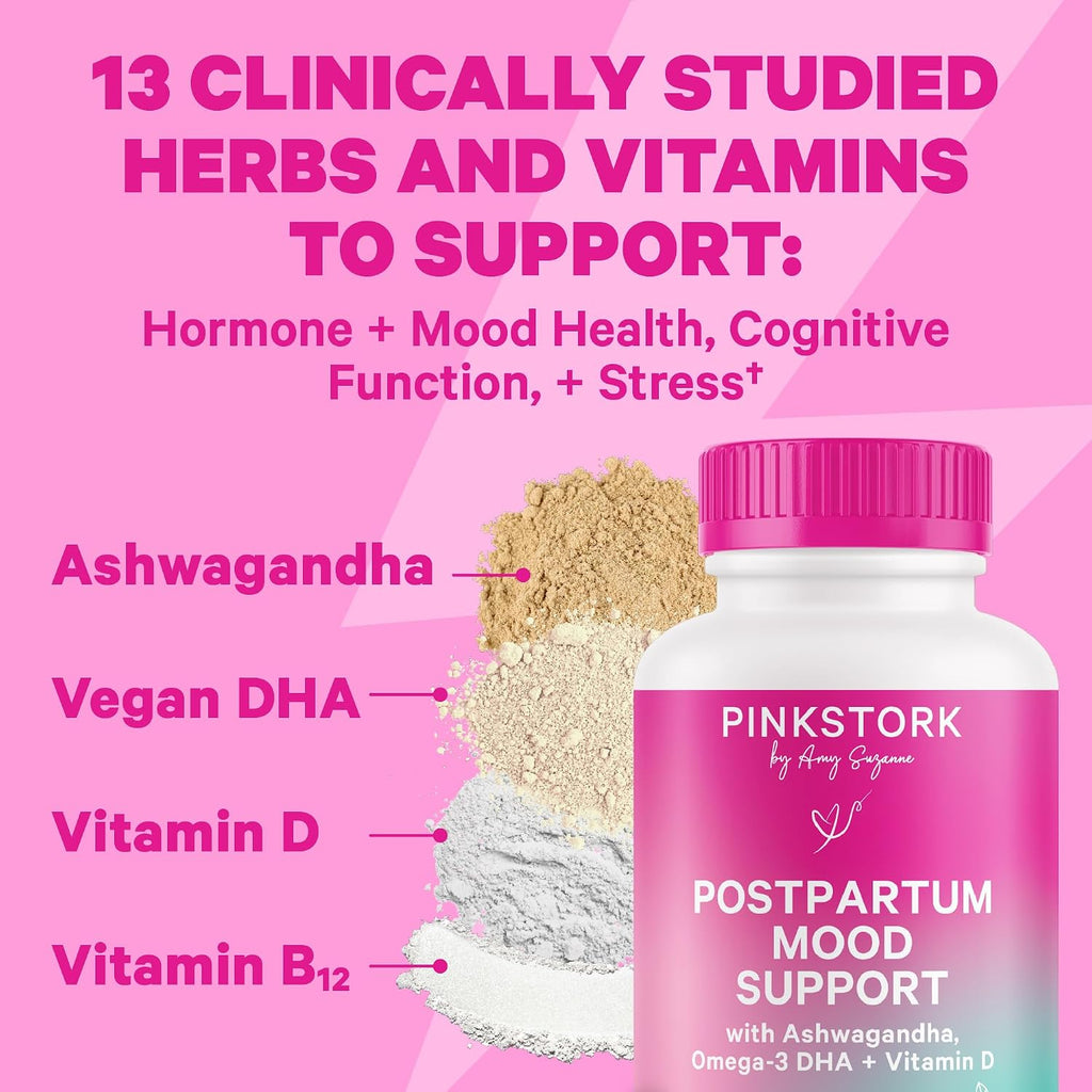 Pink Stork Postpartum Essentials Kit – Vitaminas y Tés Orgánicos para el Posparto