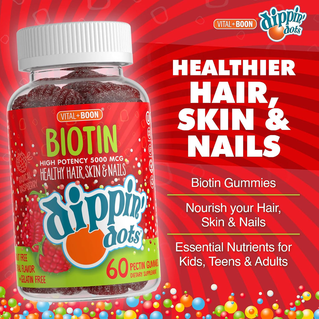 Vital+Boon Biotina 5000mcg Gomitas - 60 unidades