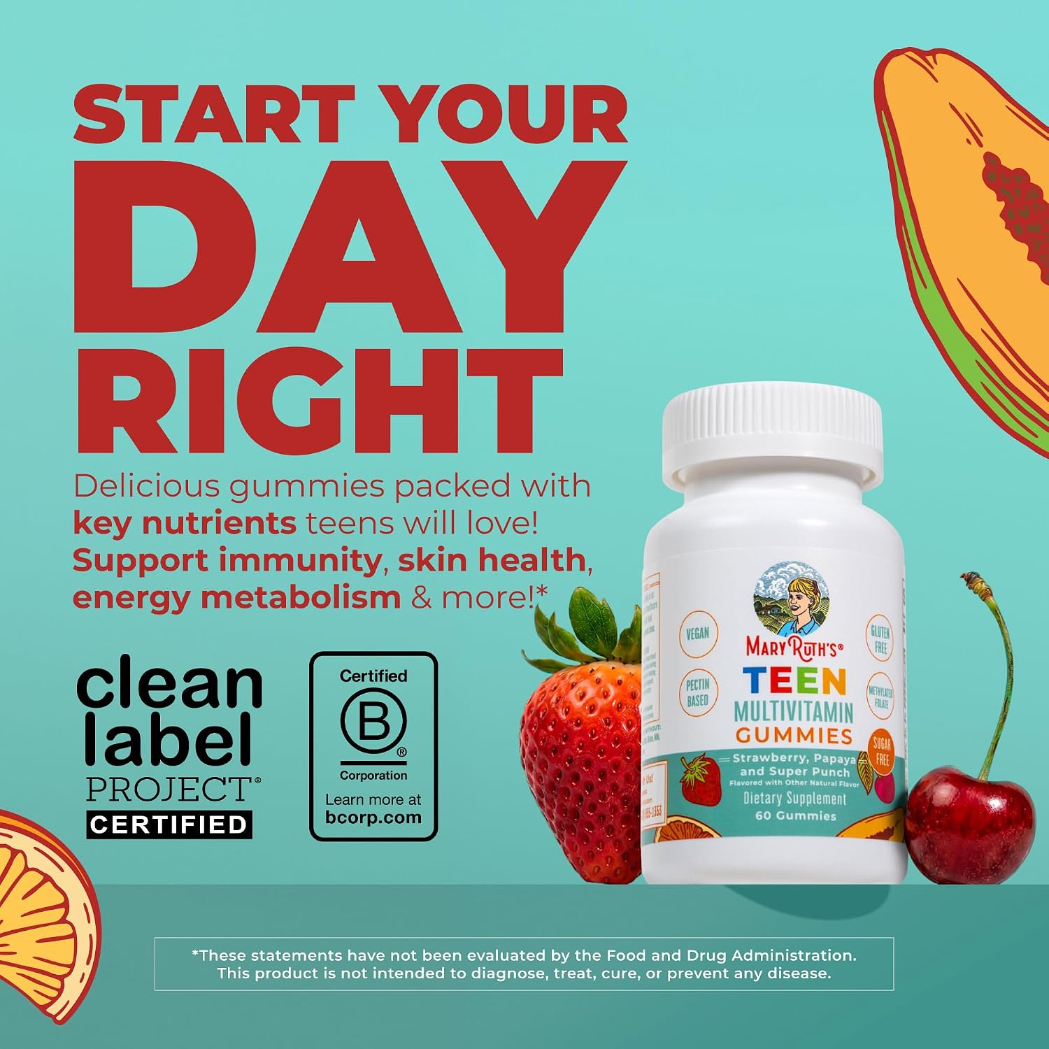 MaryRuth's Multivitamin Gummies for Teens - 60 Gomitas