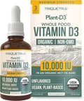 Vitamina D3 Orgánica 10.000 UI - Gotas Sublinguales Veganas de Alta Absorción - Triquetra Health