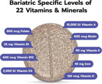 Bari Life Just One Chewable Multivitamínico Bariátrico Diario con Hierro (90 Comprimidos Masticables)