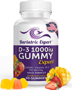 Bariatric Expert D3 Vitamina – Suplemento alimenticio de disolución rápida para adultos después de cirugía bariátrica, 90 unidades