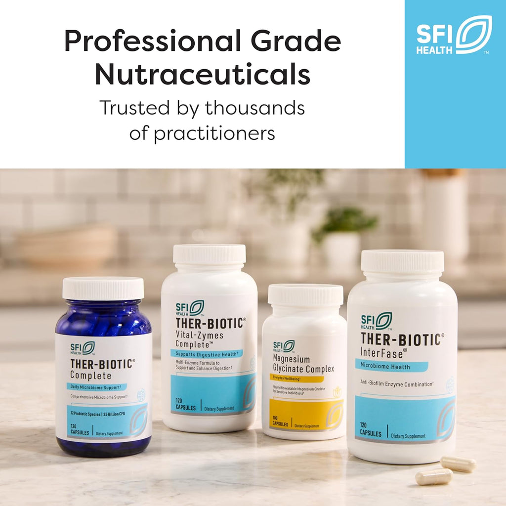 SFI Health Klaire Labs Ther-Biotic Interfase Plus - Enzimas Anti-Biofilm con EDTA (120 Cápsulas)