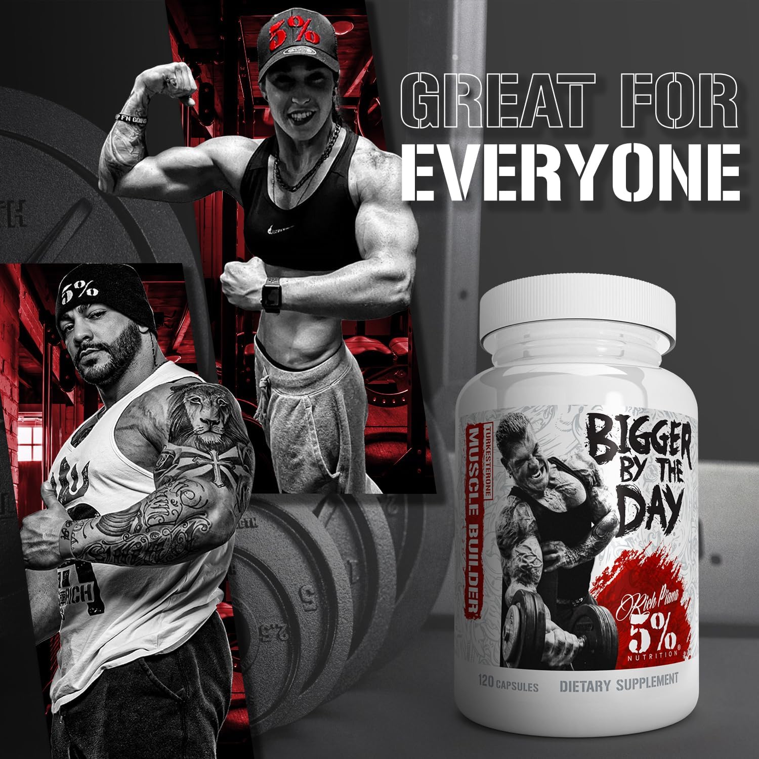 5% Nutrition BiggerByTheDay – 120 Cápsulas (30 Dosis)