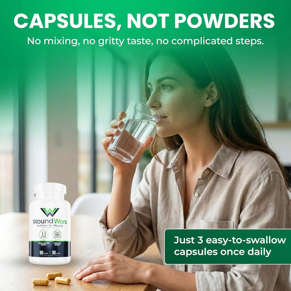 Free Life Labs WoundWorx Nutrition - Apoyo – Cúrcuma: Extracto vegetal incluido en la fórmula. – Image 6