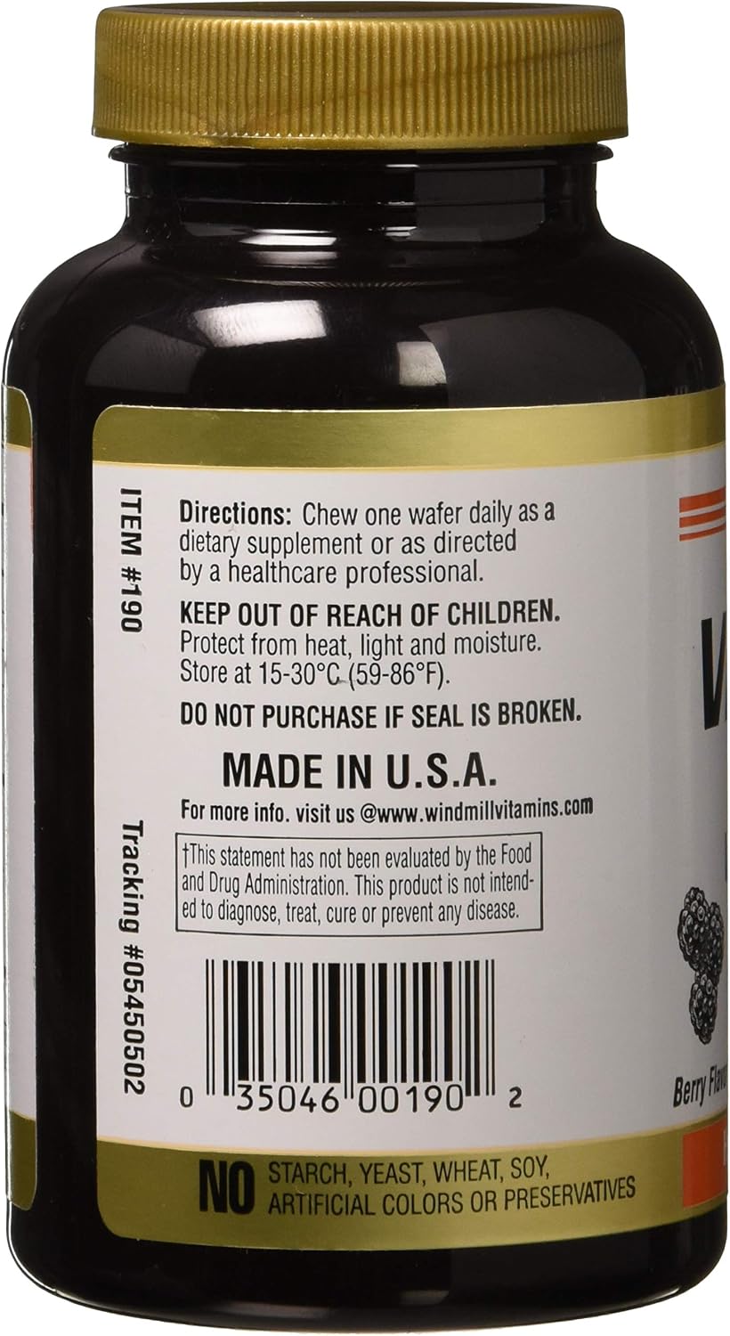 Windmill Vitamina C 500 mg Comprimidos Masticables con Acerola - 5 Unidades