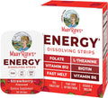 MaryRuth's Energy Dissolving Strips | B Vitamin Complex | Energy Metabolism | Vitamin B12 | Green Coffee Seed Extract | L Theanine | Strawberry Flavor | Vegan | Sugar Free | Gluten Free | 30 Count