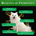 Deluxe Naturals Probióticos para Perros - 90 Masticables Sabor Pollo