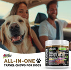 Clean Pets Travel Chews - Masticables calmantes para perros con jengibre y melatonina