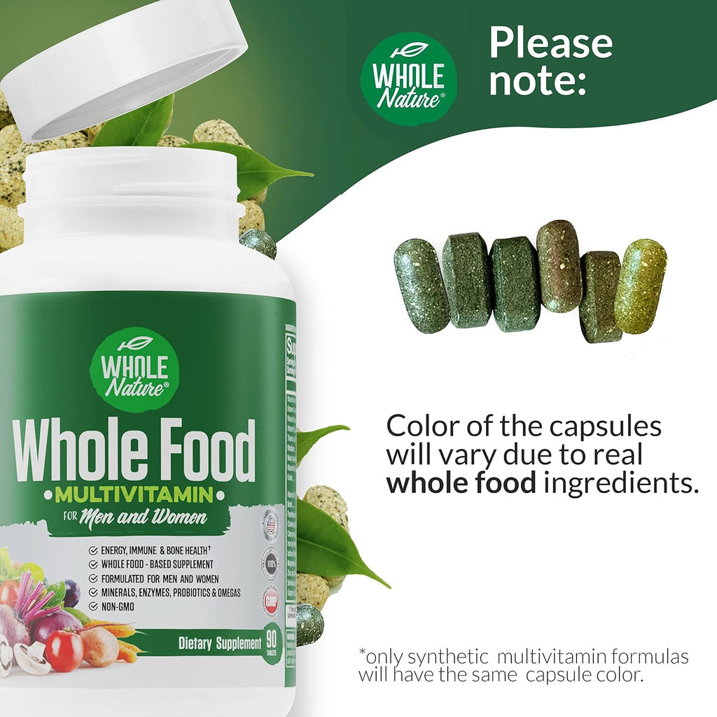 Whole Nature Multivitamínico Completo para Hombres y Mujeres - 1 Mes