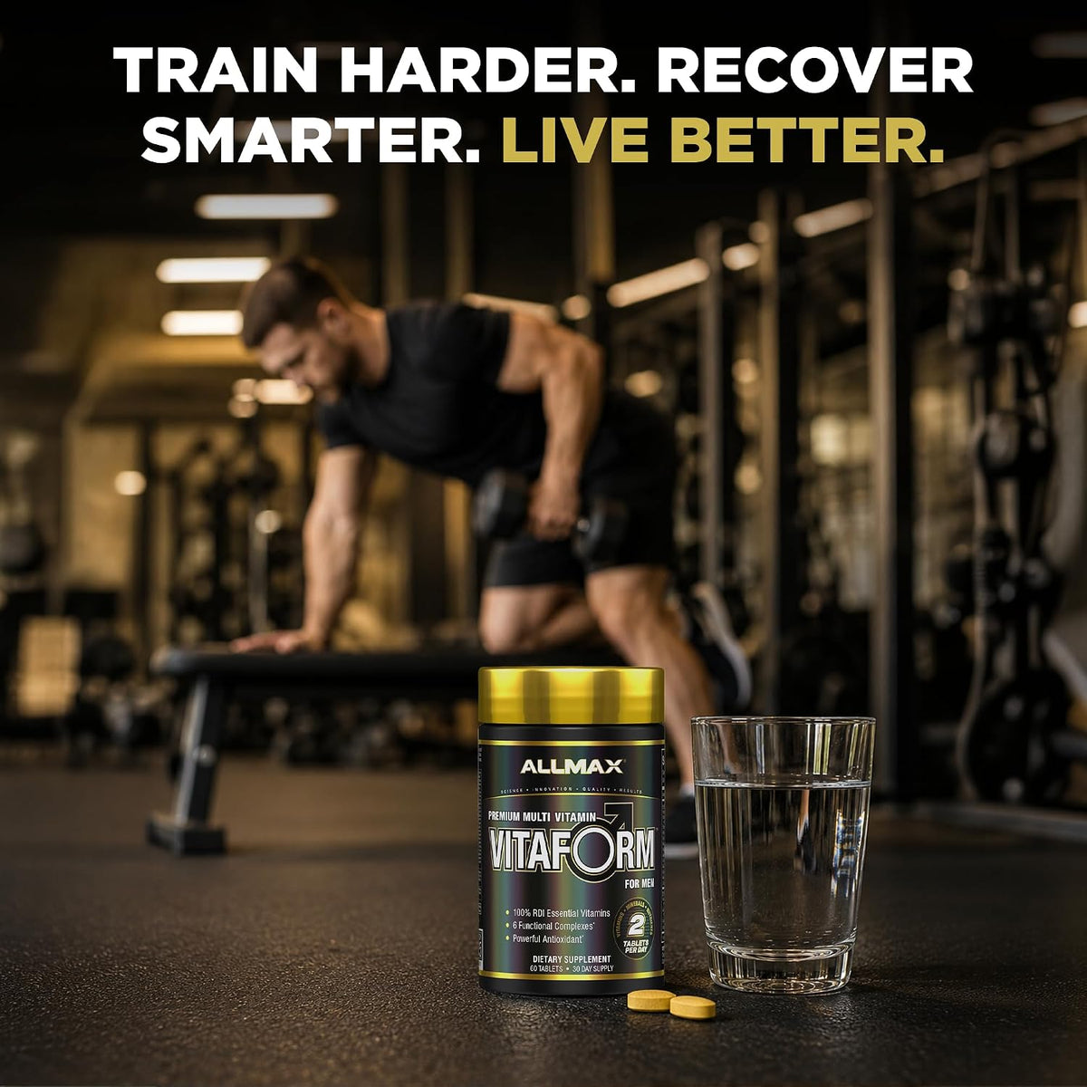 ALLMAX Nutrition Premium Vitaform, Multivitamínico para Hombres, 60 Comprimidos – Image 5