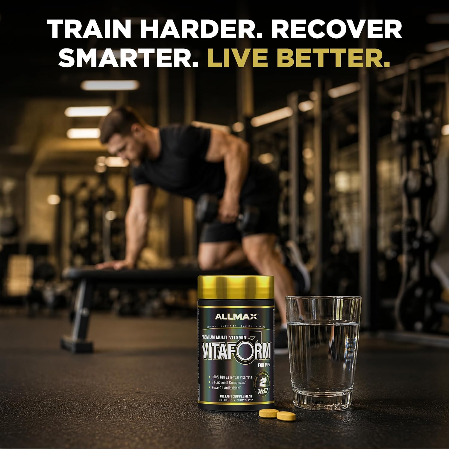 ALLMAX Nutrition Premium Vitaform, Multivitamínico para Hombres, 60 Comprimidos