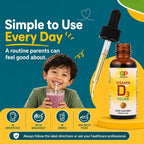 GreenPeach Vitamina D3 Líquida Vegana - Gotas de 400 a 2000 UI para Bebés y Niños