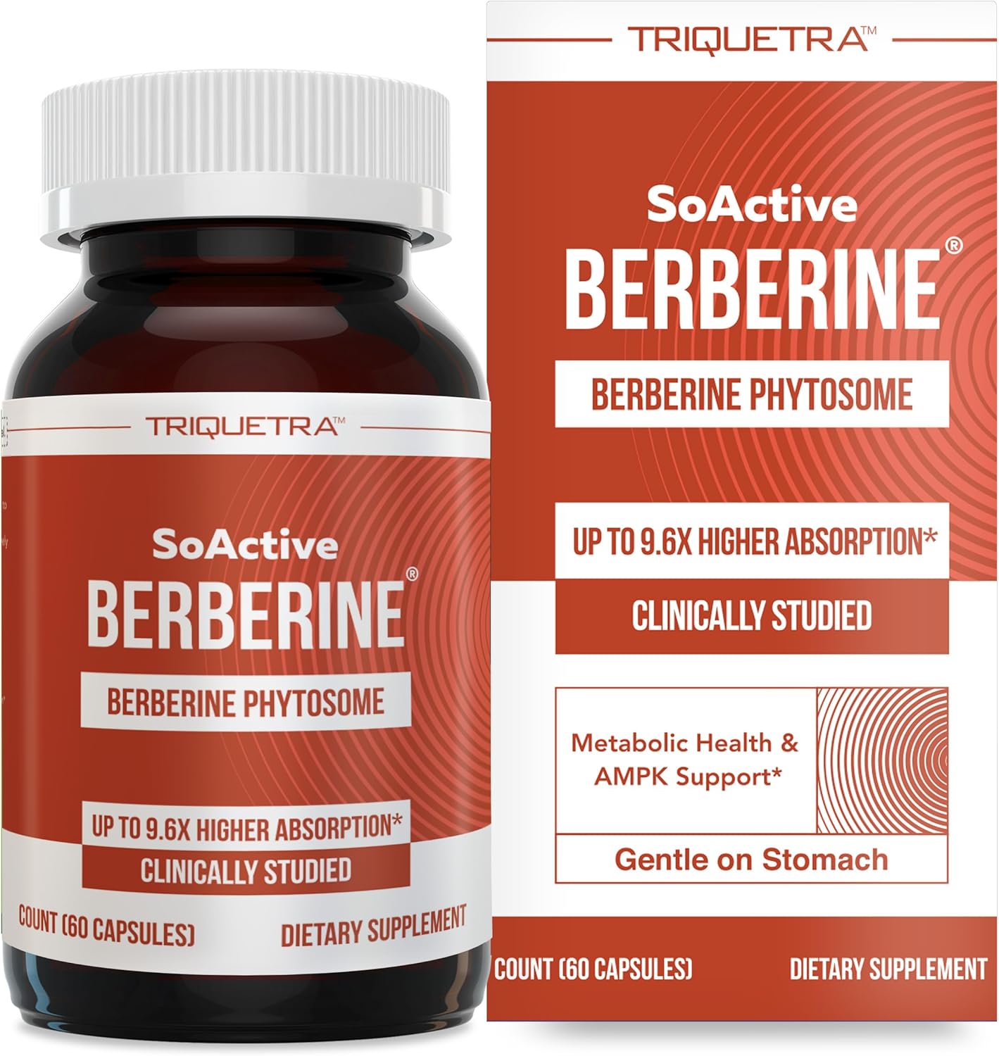 SoActive Berberine 550mg: 9.6X Mayor Absorción, Fitosoma Optimizado