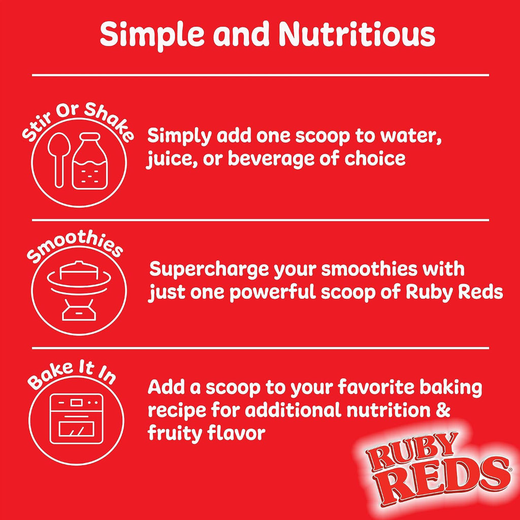 New Vitality Ruby Reds: Suplemento en polvo de frutas y verduras rojas, 311 g (30 raciones)