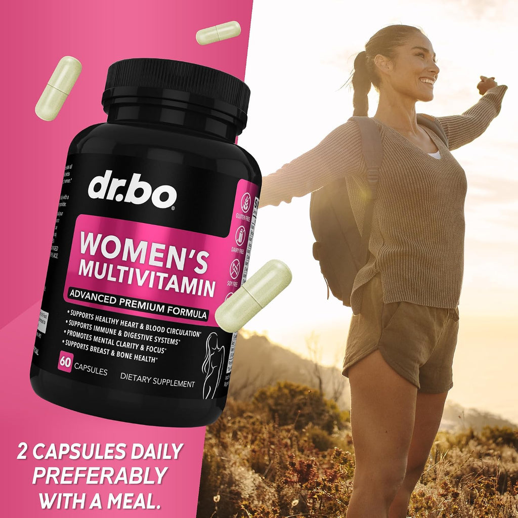 Multivitamínico para Mujeres - Complejo Natural con Magnesio y Zinc - Sin Hierro ni Soja