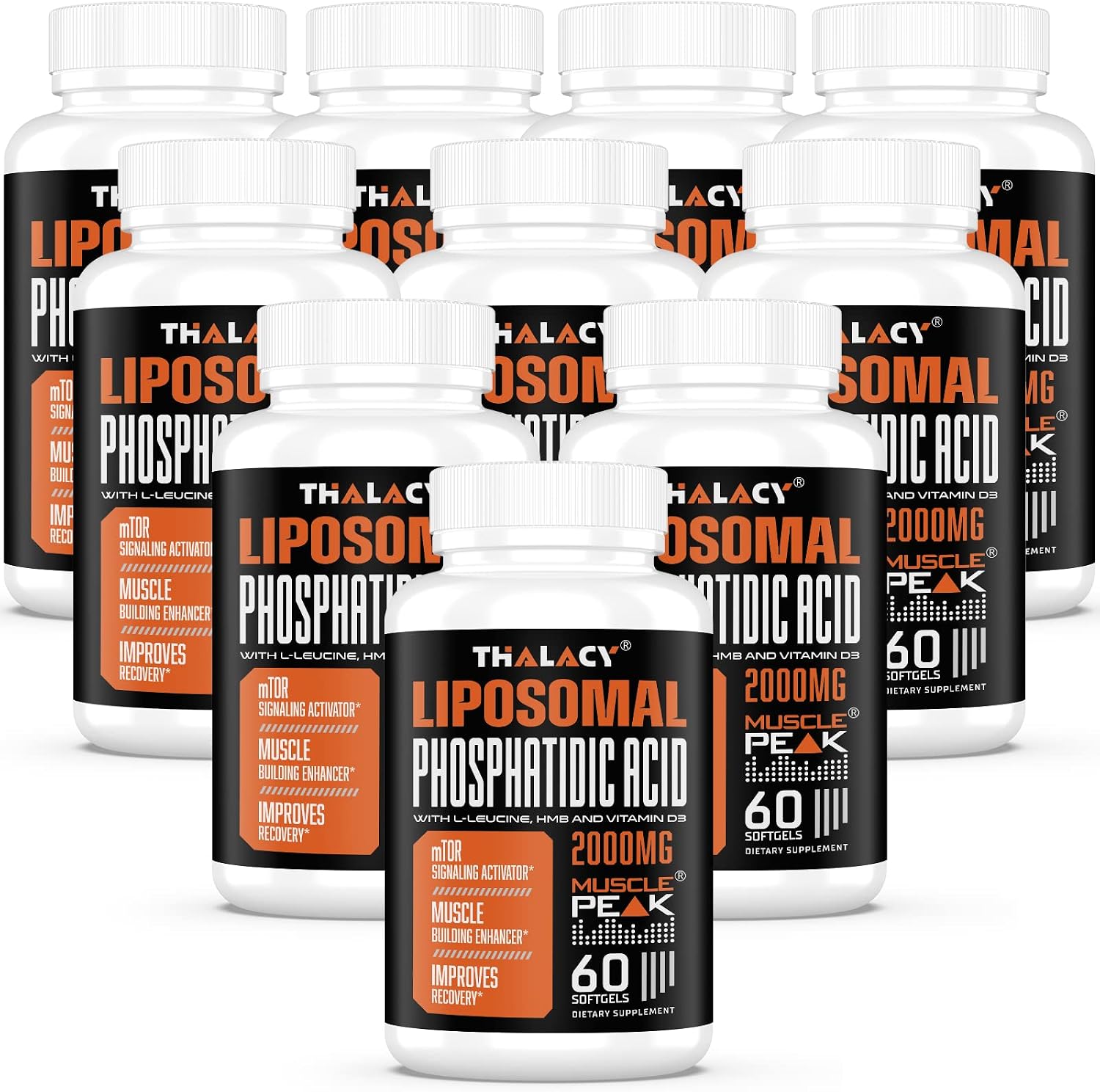 Thalacy 2000mg Ácido Fosfatídico Liposomal - Constructor Muscular, 60 Cápsulas