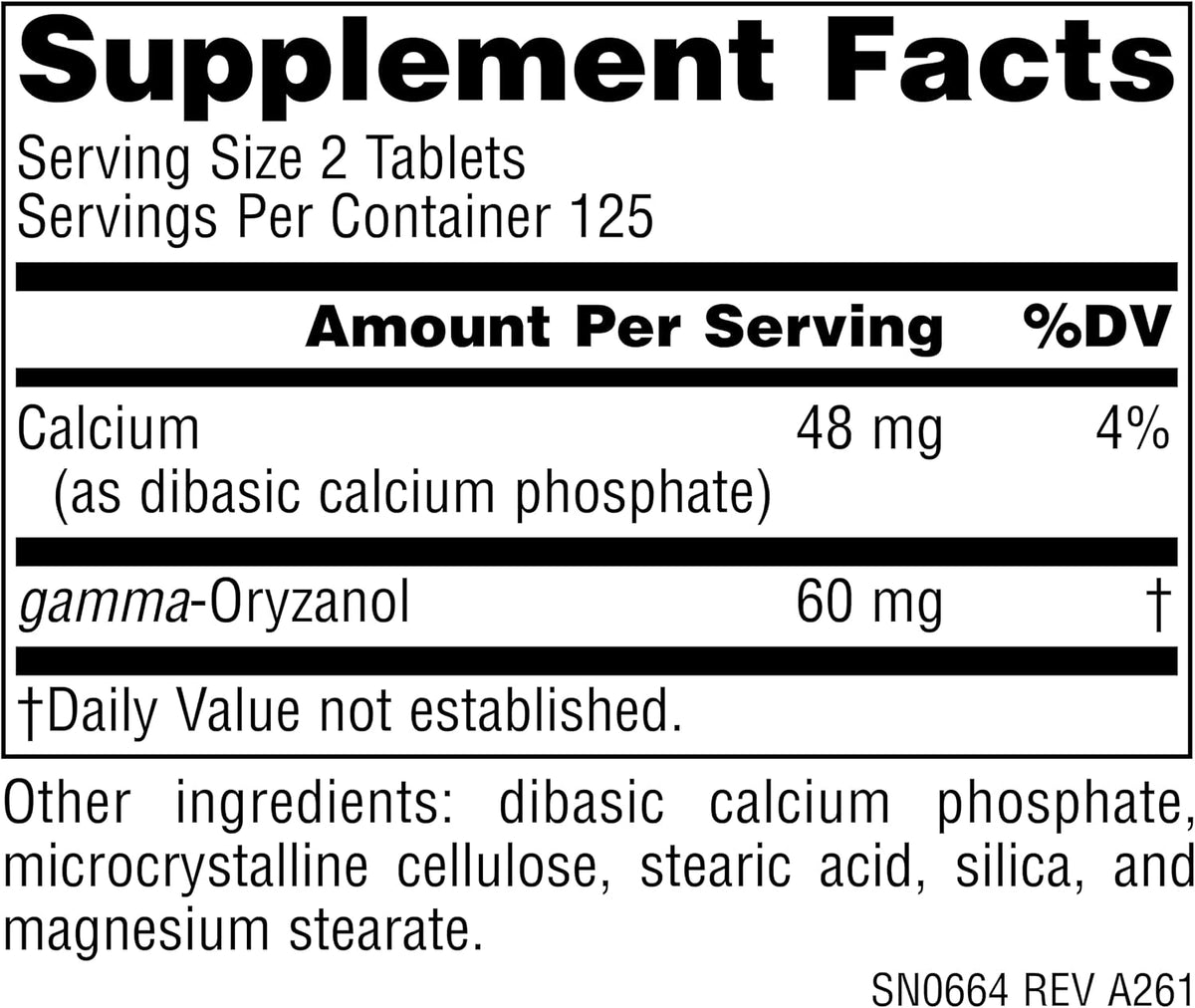Source Naturals Athletic Series Gamma Oryzanol, Complemento Alimenticio, 30 mg - 250 Comprimidos Vegetarianos – Image 2
