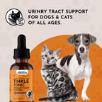 Animal Essentials Tinkle Tonic – Suplemento para el tracto urinario de perros y gatos, apoyo renal y vesical, con malvavisco – 60 ml