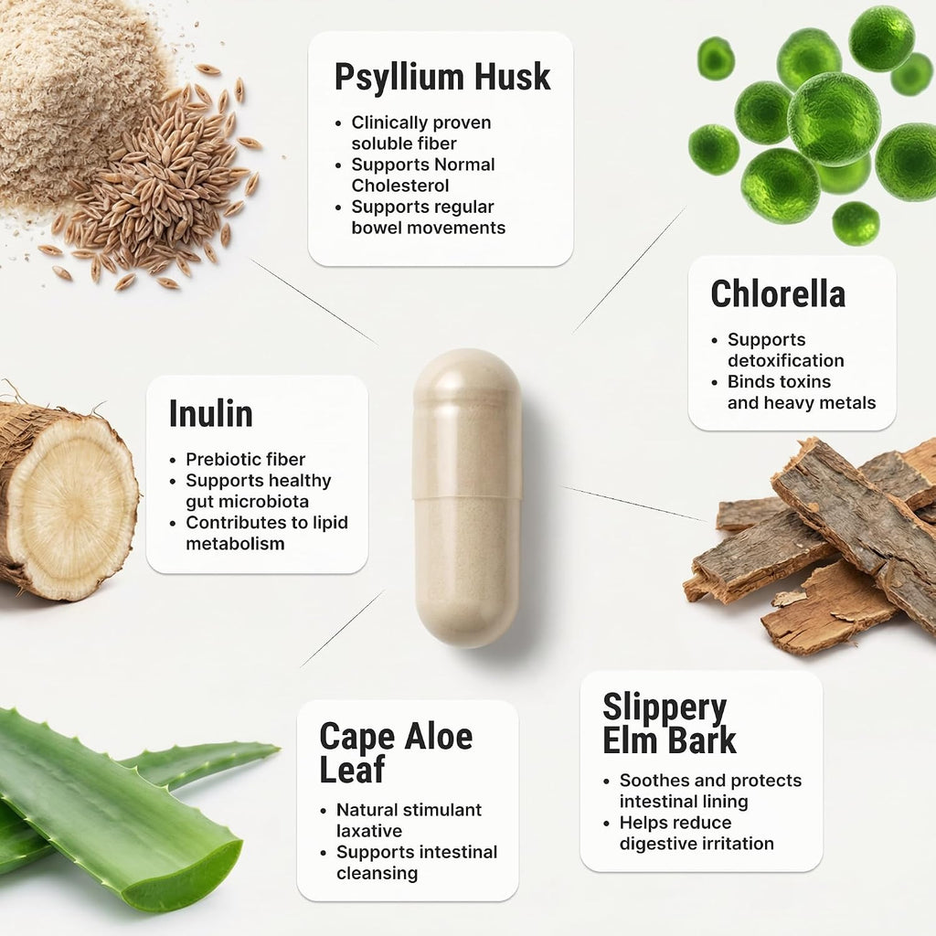 Suplemento de Colesterol - Ingredientes Naturales para Apoyar Niveles Normales de Colesterol y la Circulación - 60 Cápsulas