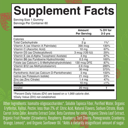 MARYRUTH'S Sugar Free Vitamin Gummies for – Yodo: contribuye a la producción normal de hormonas tiroideas y al – Image 5