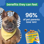 Happy Paws Scoot Stop – Snacks blandos para perros con aceite de coco, calabaza y algas marinas, 200 uds.