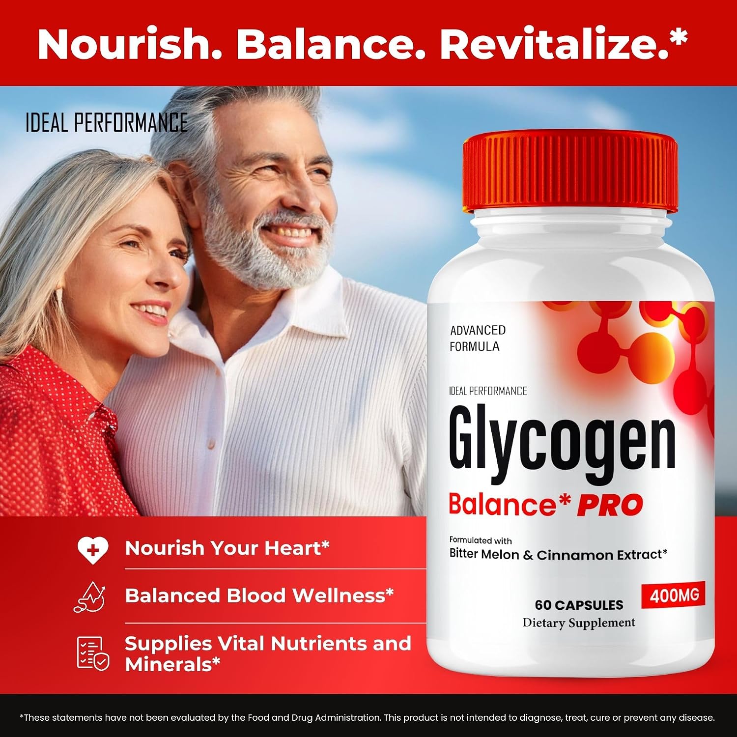Glycogen Balance Pro Advanced Blood Formula Capsules - 60 Cápsulas