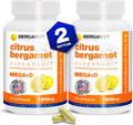 BergaMet Suplemento de Bergamota Cítrica, Extracto 170:1, 1200mg por Dosis, 80% Polifenoles, 120 Cápsulas, 2 Meses