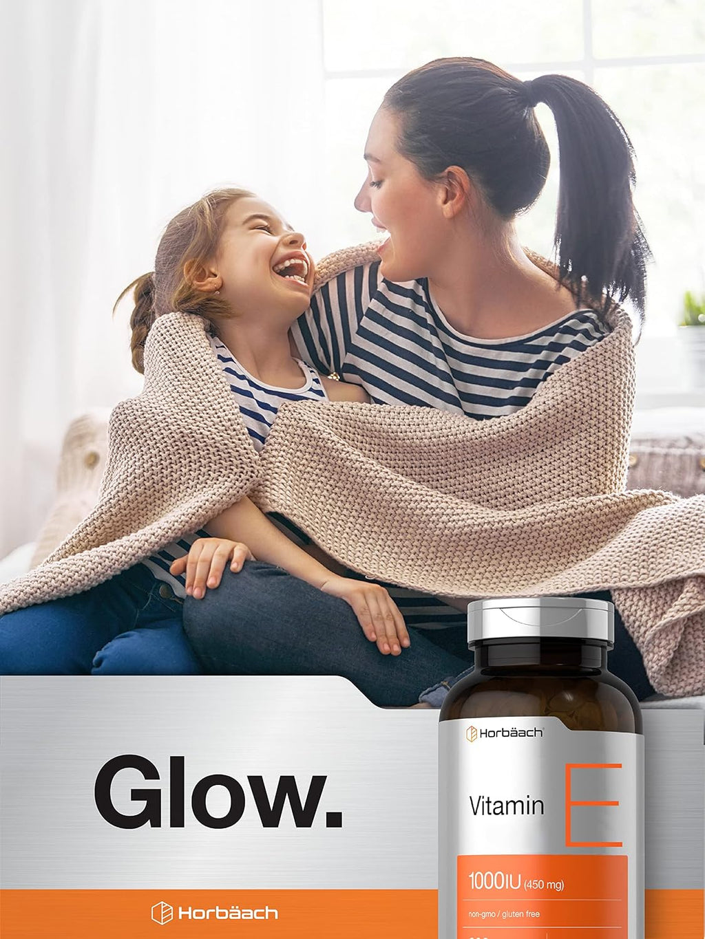 Horbäach Vitamina E 1000 IU Cápsulas Blandas, 200 Unidades