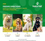 NaturVet Enzimas Digestivas y Probióticos - 90 Masticables para Perros