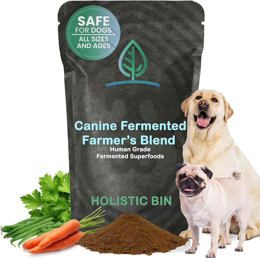 Holistic Bin Canine Fermented Farmer's Blend - Mezcla Fermentada de Calabaza, Espinacas y Vegetales (50g)