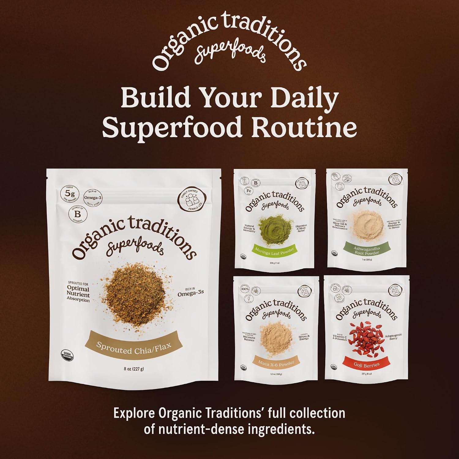 Organic Traditions Camu Camu en Polvo Orgánico, Superfruta Amazónica, Rico en Vitamina C Natural, 100g