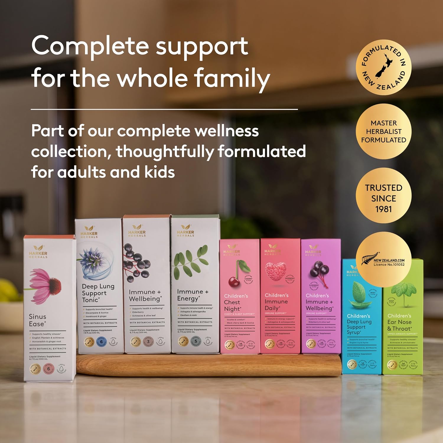 Children's Immune + Wellbeing Herbal Syrup - Jarabe Herbal para Defensas Infantiles con Saúco, Equinácea y Olivo - Sabor a Saúco - 150 ml (30 dosis)