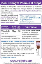 Wellbaby 30 ml Vitamin D Drops - Gotas de Vitamina D para Bebés