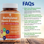 1 Body Methylated B Complex, 5-MTHF Folate & Methyl B12, Twin Pack | Complejo B Metilado