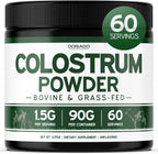 Polvo de Calostro Bovino Puro 90g - Estandarizado al 20% IgG - Sin Sabor, Sin Rellenos, No GMO