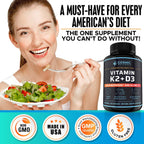 COSMIC WELLNESS Vitamina D3+K2 5000 UI con Bioperina