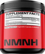 NMNH (Dihydronicotinamide Mononucleotide) - 1000mg por dosis - Suplemento NAD+ - 60 Cápsulas - 30 Días