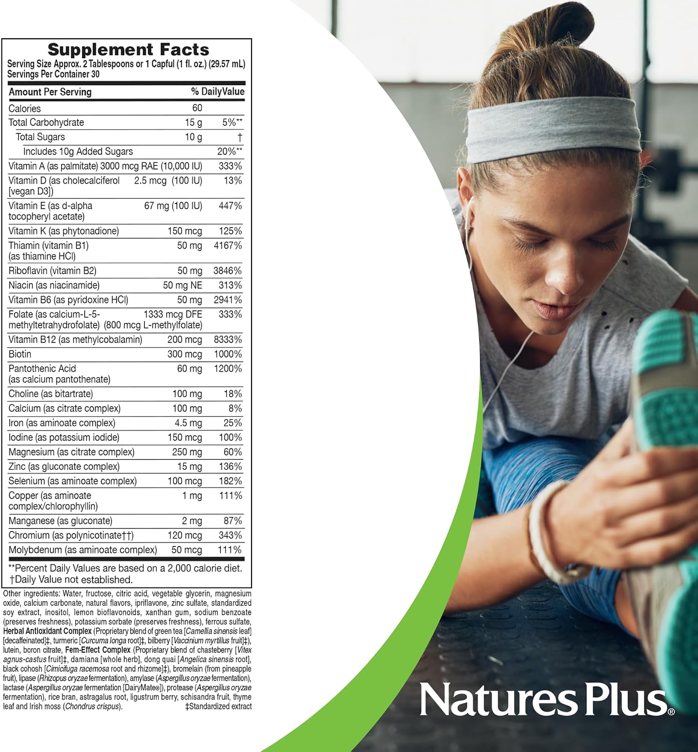 NaturesPlus Source of Life Women Liquid Multivitamin - 30 fl oz
