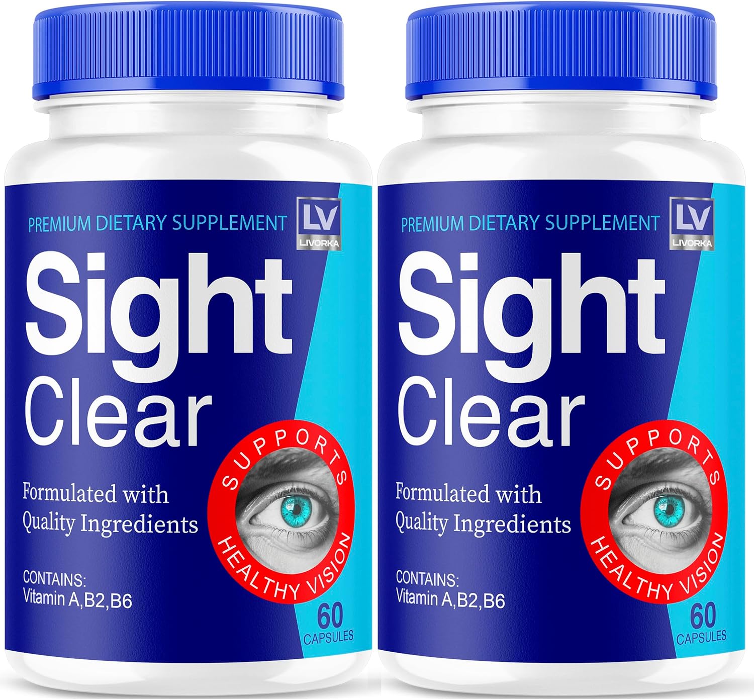 Sight Clear 20/20 Suplemento de Apoyo para la Visión - 3 Meses de Suministro - Paquete de 3