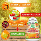 Fresh Healthcare Vitamina C 500mg Natural – 120 Cápsulas Veganas